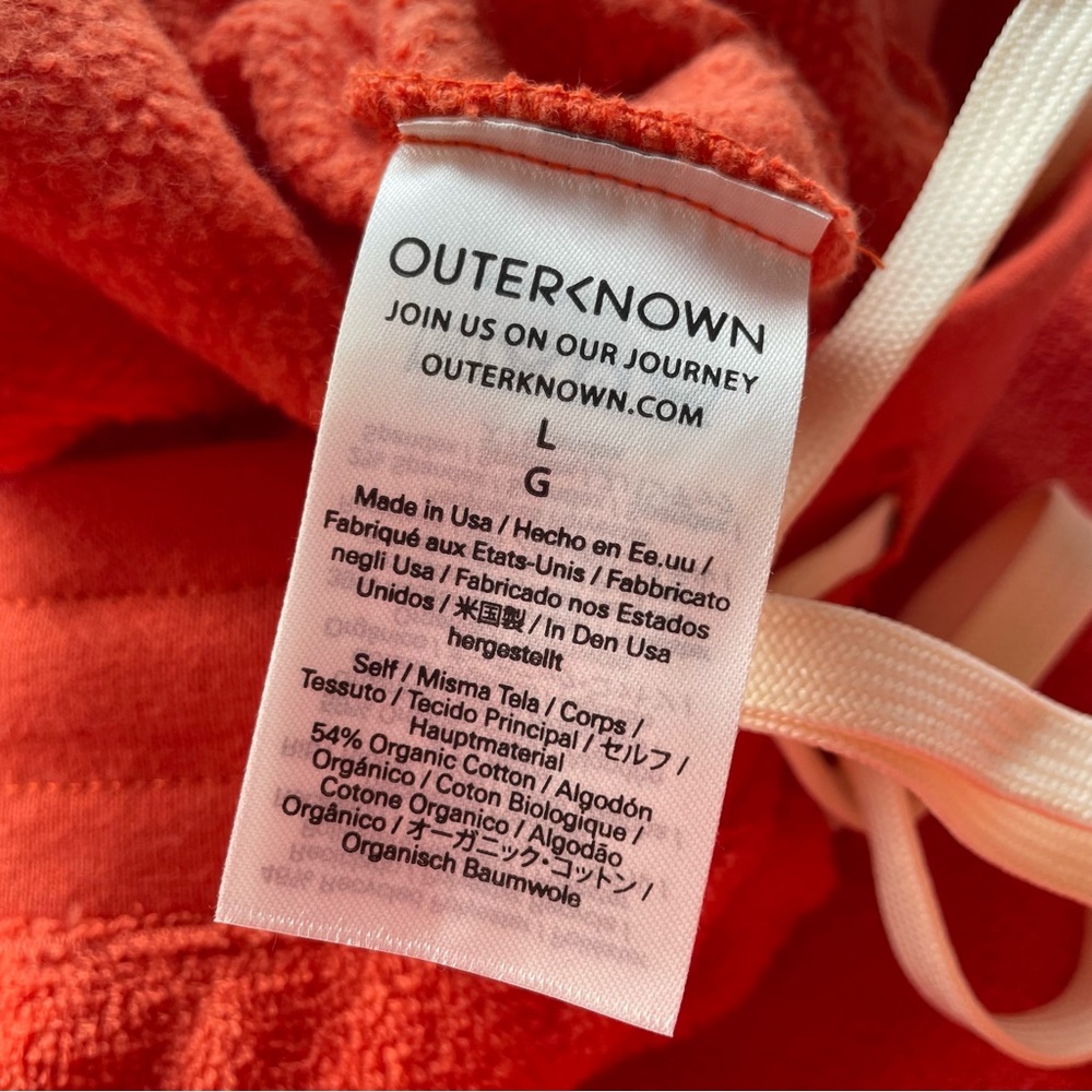 Outerknown Terri-cloth Sweatpants Women’s Size Large NWT Jogger Style Organic - Picture 10 of 12